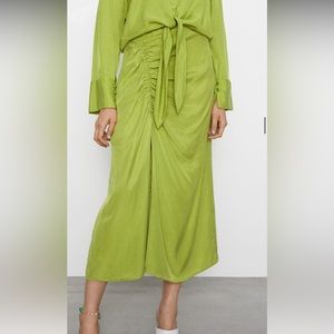 Zara Lime Green Skirt